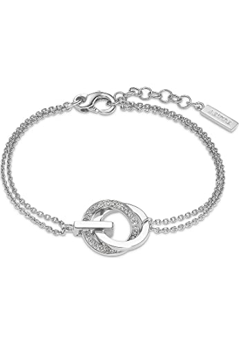 JETTE Damen-Armband 925er Silber 30 Zirkonia One Size, Silber 32018222
