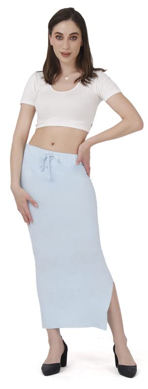 Image of Lycra Blend Cotton Saree Shapewear Petticoat for Women and Girls, Skirts Shapewear Dress for Saree