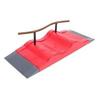 Toyvian Fingerboard Skateboard Ramps and Obstacle Training Props for Boys and Girls Mini Skate Park Parts Set for Fingerboard Practice and Game Accessories