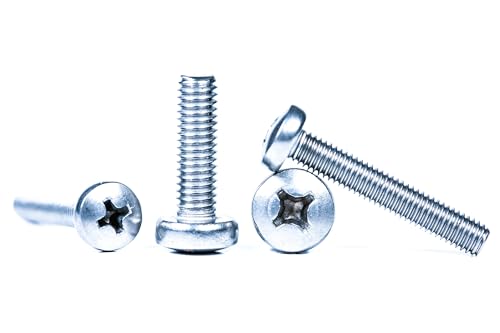 M2 (2mm x 20mm) Phillips Pan Head Machine Screws Zinc Plated Steel DIN 7985 (Pack of 20) G10B