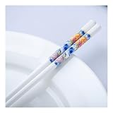 Signiques chinoises en porcelaine Boîte-cadeau Modèle floral, réutilisable ensemble de baguettes de lave-vaisse