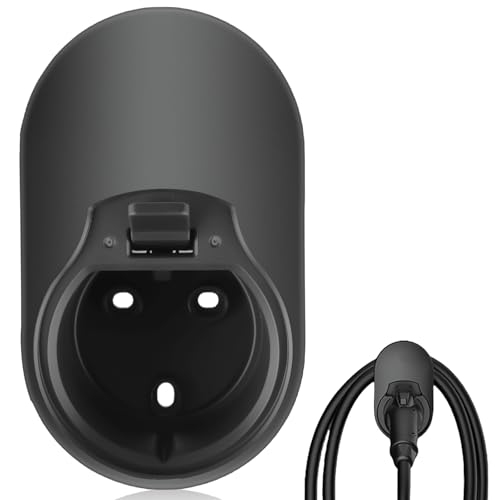 Aicharynic Soporte de pared tipo 2, soporte de cable de carga, resistente al agua, organizador de cable de carga EV para coche eléctrico con cable de...