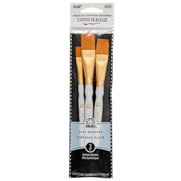 FolkArt Plaid Nylon Brush Set, 50559 Brown (3-Piece)