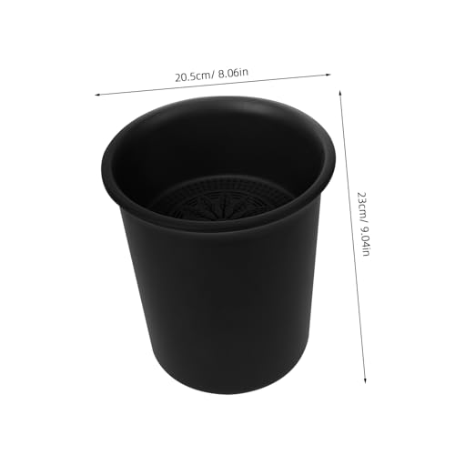 Caneca rectangular para residuos de té sin tapa color negro miniatura 2