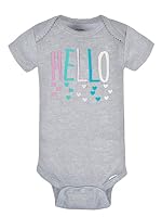 Gerber Baby 8-Pack Short Sleeve Onesies Bodysuits, Clouds, 0-3 Months — image 2