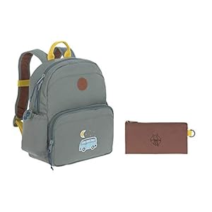 LÄSSIG Kinderrugzak met borstriem, kleuterschooltas, kleuterschoolrugzak/medium backpack, Adventure, blauw, 30, kinderrugzak