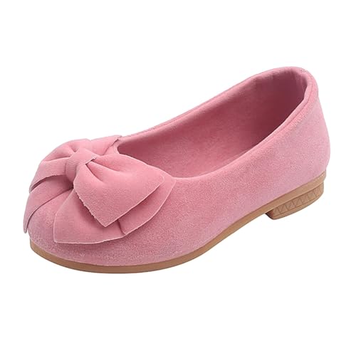 Toddler Girls Dress Shoes Kids Cute Bowknot Ballerina Flat Flower Girl Dance Party Princess Slip-On Mary Jane Shoes