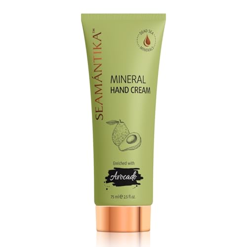 SEAMANTIKA - Crema de Manos Mineral con Aceite de Aguacate - Hidratación Intensa y Cuidado Protector - Apta para Todo Tipo de Piel - Sin Parabenos, Sulfatos, Siliconas, Aceites Minerales - 75 ml
