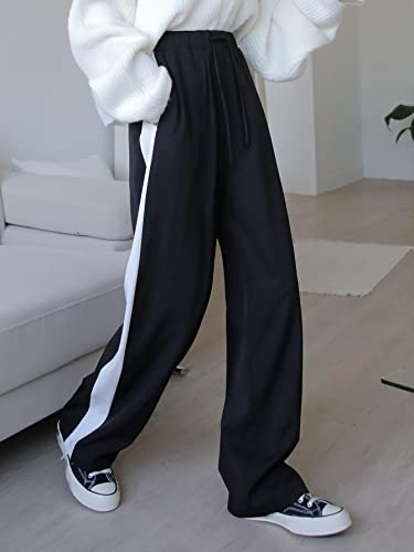 Image of dockstreet Women's /Unisex ONESOPEN Bottom Drawstring Pure Cotton Stretchable Baggy Jogger Pants || for Similar Baggy Look Order a Size or Two Large Than Your Usual Size
