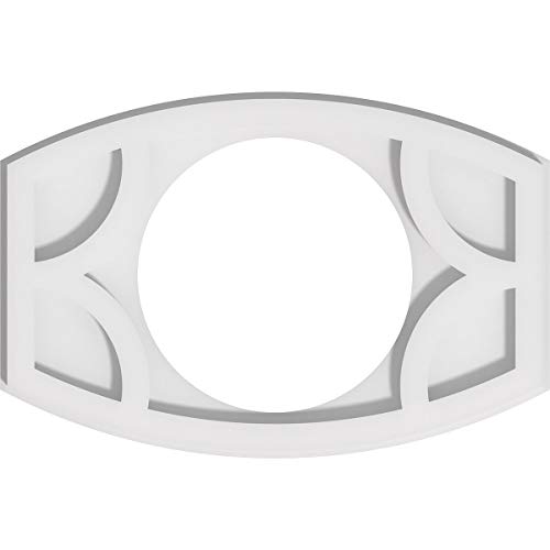 Image of Ekena Millwork CMP14X9KY-07000 Kailey Architectural Grade PVC Contemporary Urethane Ceiling Medallions 14 inchW x 9 3 /8 inchH x 7 inchID x 7 1 /2 inchC x 1 inchP