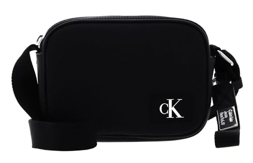 Calvin Klein sac à épaule bandoulière petit format Tagged Camera Bag 18 Black noir pour téléphone