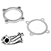 3in 4 Bolt Turbo Downpipe Flange Gasket Kit Fit for Garrett's Turbo Series T3 T3/T4 GT30 GT30/GT35, Stainless Steel Flange Discharge Flange Vehicle Accessory