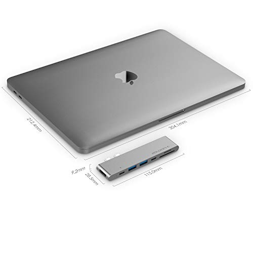 LENTION USB C Portable Hub with 100W Power Delivery, 40Gbps USB C Data Adapter, 4K HDMI, 2 USB 3.0, SD/Micro SD Card Reader Compatible 2016-2020 MacBook Pro 13/15/16, New Mac Air (CB-CS63, Space Gray) - Thumbnail 7