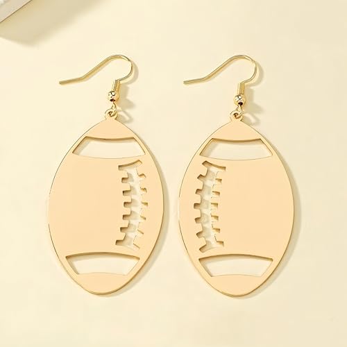 Football Earrings for Women Game Day Earrings Sport Ball Dangle Earrings for Rugby Sports Lover Football Mom4