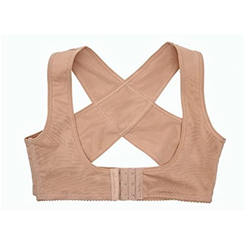 Faja Moldeadora Invisible Ajustable para la Parte ior de la Espalda y Hombros, Corrector de Postura para el Pecho y el jorobado, ortesis para Adultos (Color: Piel, Talla: XXL) (Piel XXL)