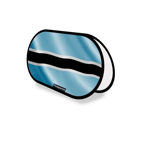 Drapeau Botswana ovale 70x120cm en polyester pour support publicitaire