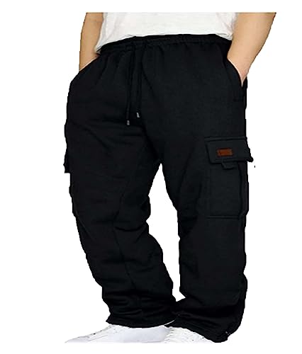 Jogger pantalon de survêtement cargo homme ample avec poches style Y2K cordon de serrage baggy