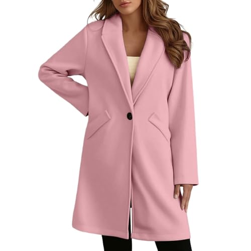 Manteau long en laine femme chaud et veste classique ajustée