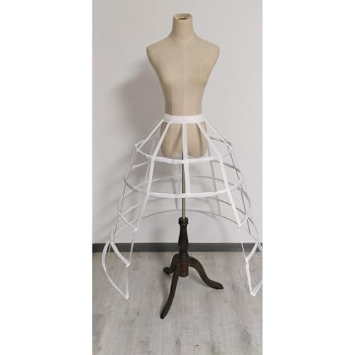 Image of Women Crinoline Petticoat Hoops Skirt Short Half Slip Underskirt for Girls Wedding Bridal Underskirt Slip