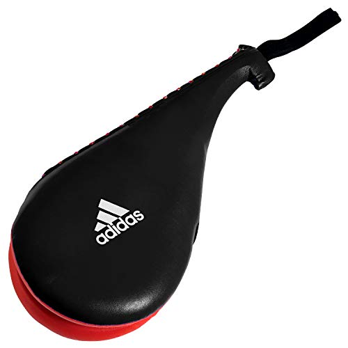 adidas Double Target Kicking Paddle Kicking Mitt - Black Red - Small