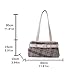 Canvas Plaid Handbag Fashion Checkered Purse for Women Ladies Work Daily Shoulder Bags