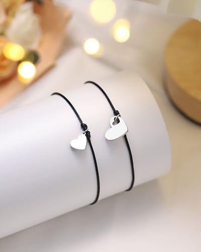 Image of First Day of Kindergarten /Preschool Gift Back to School Bracelet Mommy and Me Matching Mother Daughter Bracelets