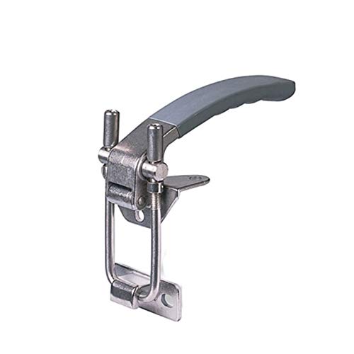 Edelstahl Dampfbox Türgriff Gefrierschrank Türschloss lang kurz mechanisch Flugzeug Pressen Fenster Griff Schloss (Größe: lang)