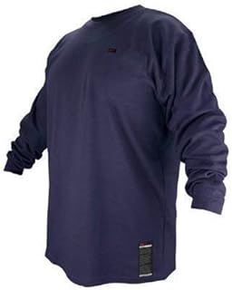 Revco FTL6-NVY Navy Blue Flame Resistant Cotton Long-sleeve T-Shirt, Medium by Revco