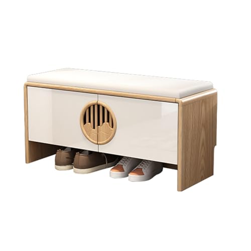 Banc à chaussures avec coussin cuir pour stopper le désordre