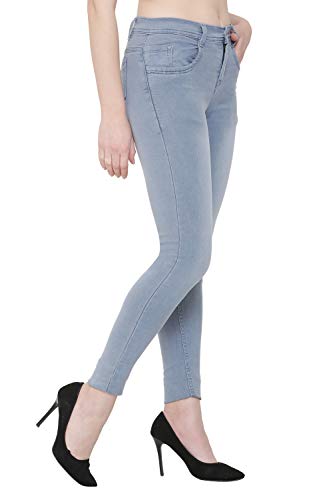 Image of Nifty Women's Denim Stretchable Slim Fit Color Jeans
