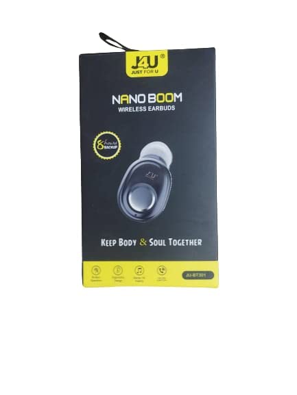 J4U Nano Boom Wireless Earbuds JU-BT301 Pack Os Two