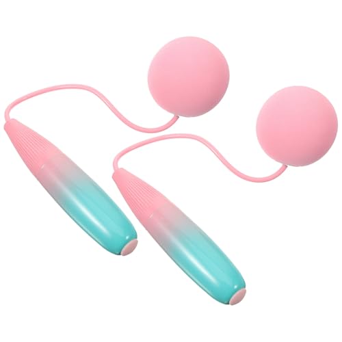 ledmomo コードレス縄跳び 大きなボール付き 無線ジャンプロープ 耐久素材使用 フィットネス用 室内運動 ダイエット向け 携帯便利