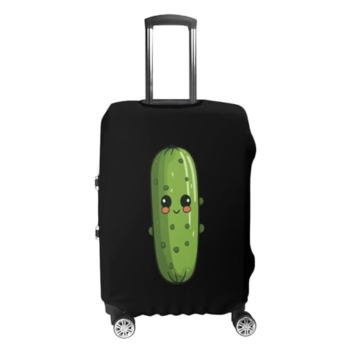 Pickle Cucumbers Travel Luggage Cover Washable Suitcase Protector Baggage Covers for Women Men L4