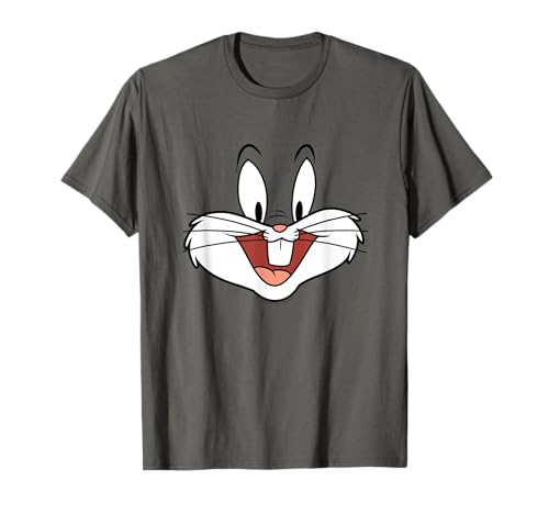 Looney Tunes T-shirt Bugs Bunny Face, cinza, S