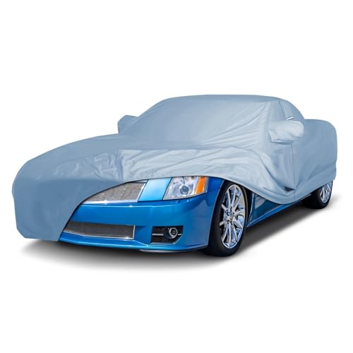 Image of iCarCover Premium Car Cover for 2004-2009 Cadillac XLR Roadster Heavy Duty Waterproof All-Weather Automobiles Custom Fit Indoor Outdoor UV Snow Protection Covers with Straps and Bag