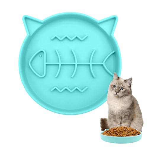 per gatti con alimentazione lenta, 16,2 cm, interattiva, ergonomica, antiscivolo, per l'alimentazione lenta degli animali domestici, ciotole interattive per alimenti, supporto