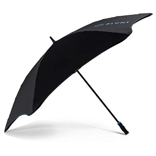 Blunt Windproof Sport Umbrella - 58 inch Golf Umbrella with Wind Resistant Radial Tensioning System (Black/Blue)