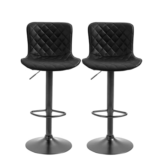 Kit 2 Banqueta Alta Giratória Regulagem de Altura Duoffice Arya