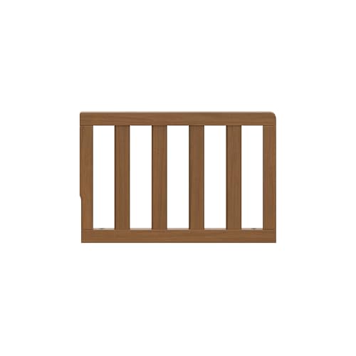 Image of Storkcraft & Graco Toddler Safety Guardrail with Slats (Hazelnut) - GREENGUARD Gold Certified, Converts Compatible Storkcraft & Graco Crib to Toddler Bed, Each Guardrail Sold Individually