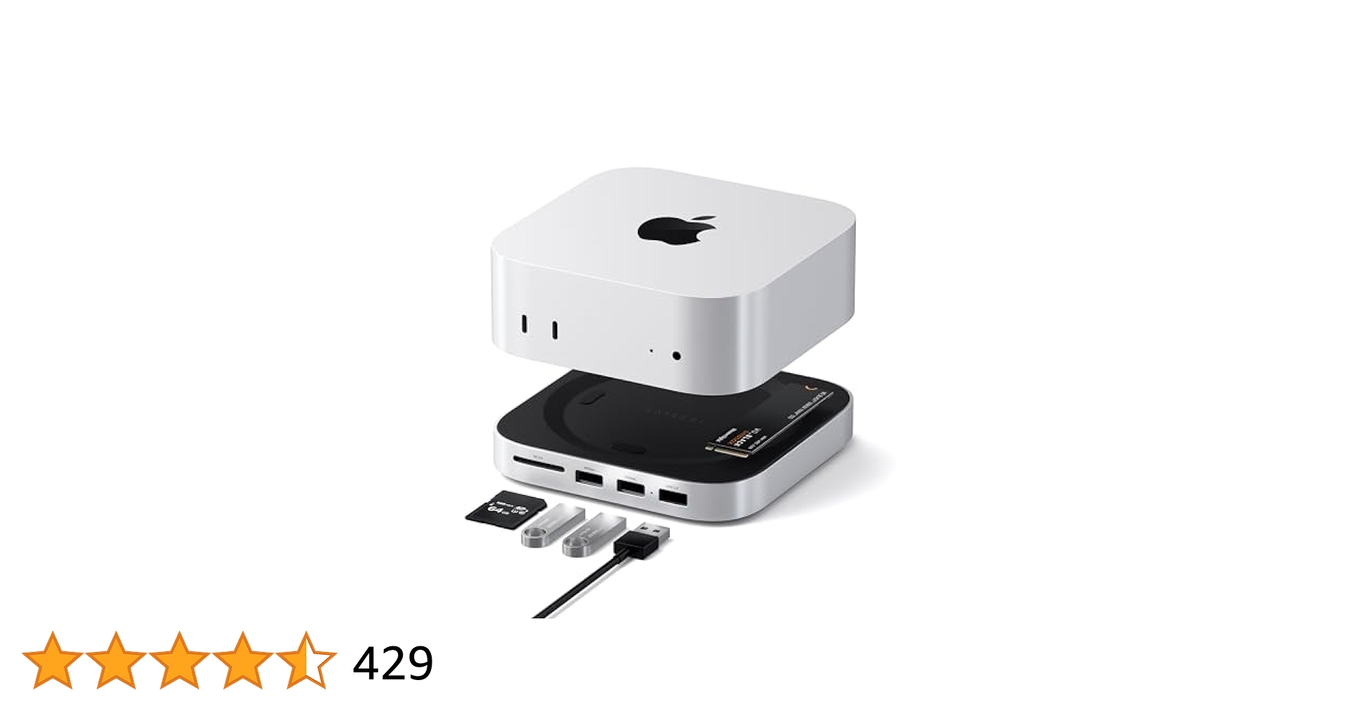 Amazon.co.jp: Satechi Mac Mini M4 ハブ & スタンド NVMe SSD