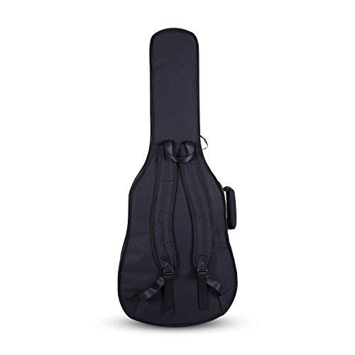 Image of Crossrock CRSG106CTSG 3 /4 inch Classical Guitar Bag with 10mm Padded Backpack Straps, Black /Silk Grey