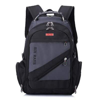 QOHNK Mochilas escolares para meninos com design de marca, adolescentes, melhores estudantes, viagem com carregamento USB à prova d'água