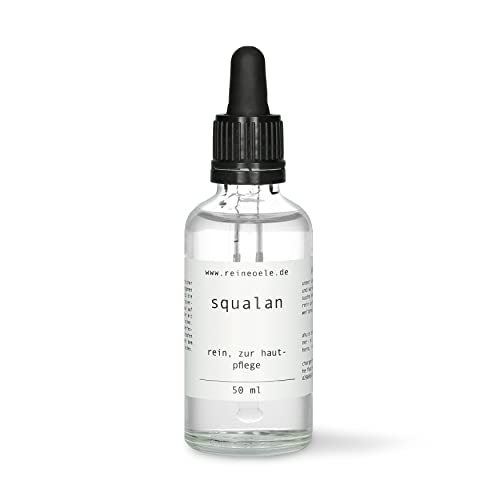 reineoele Squalan Öl - vegan leichtes Haut- und Haarpflegeöl Squalane Gesichtsöl feuchtigkeitsspendend für eine gesunde Hautbarriere Squalan bio rein pflanzlich squalane oil squalanöl