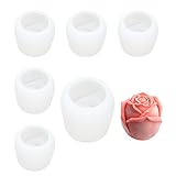 3D Rose Silikonform 6er Set Whisky Eisballformen, Multifunktionaler DIY-Formen für Handseife,...