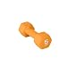 CAP Barbell Vinyl Coated Single Dumbbell, 6-Pound, Orange