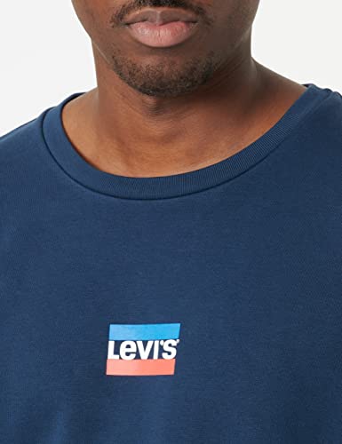 Levi's Herren Standard Graphic Crew Sweatshirt,Mini Sportswear - Dress Blues,S – Ansicht 4