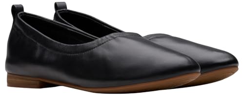 Clarks Femme Fawna Soft Ballerines, Black Leather, 40 EU