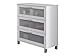 Produktbild trendteam smart living Badezimmer Schrank Kommode Orlando, 70 x 89 x 41 cm in Weiß mit Schubkästen und viel Stauraum