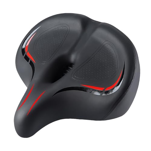 Comfort Bike Seat - Almohadilla ergonómica de gel para sillín de bicicleta | El asiento de bicicleta suave y transpirable es experto con un diseño extra ancho y un diseño especialmente contorneado y