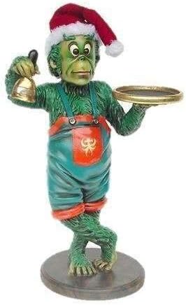 LM Treasures Thief Butler Funny Christmas Prop Decor Resin Statue